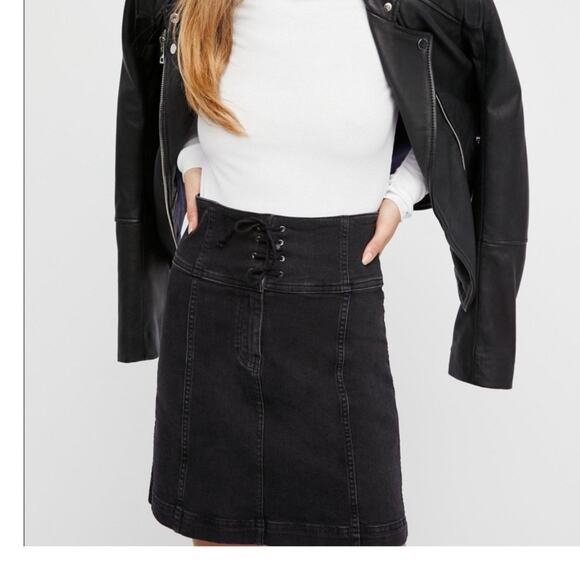 Free People Modern Femme Corset Skirt Sz 0 - Picture 12 of 13